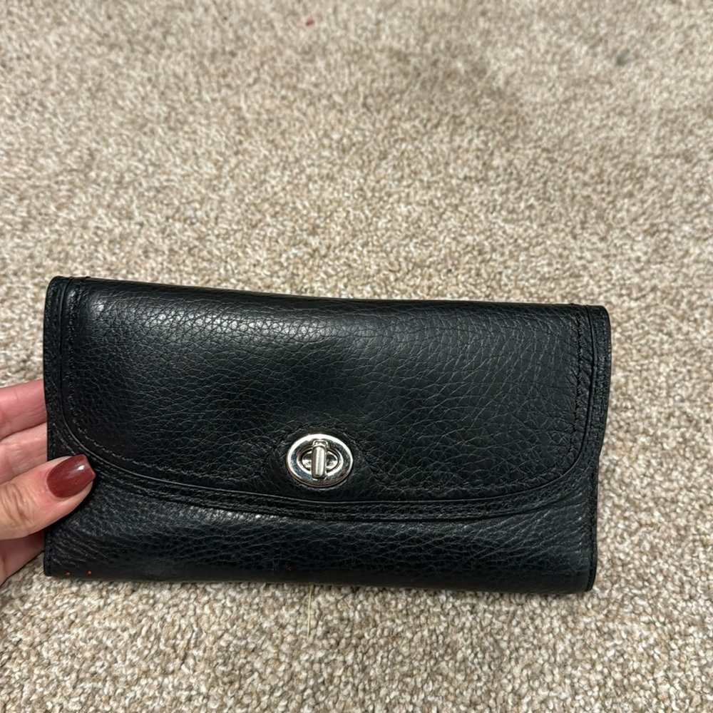 Black coach wallet